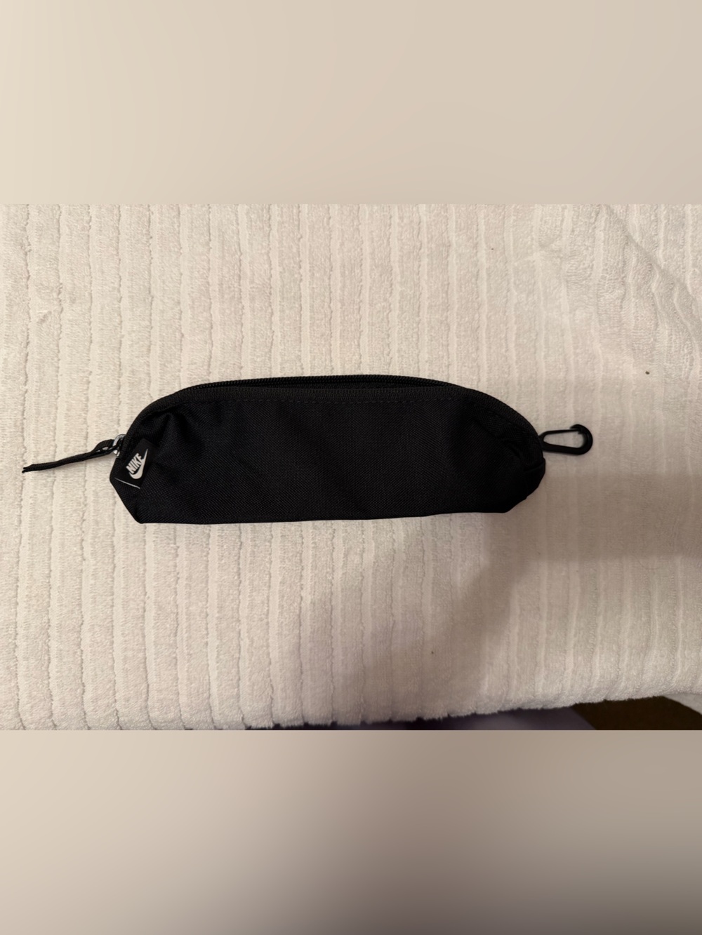 Nike Black Zippered Eyewear Pouch with Clip